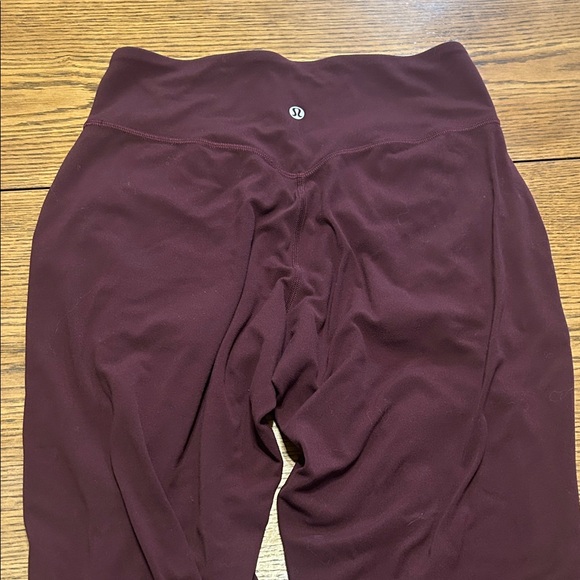 Lululemon High-Waist Maroon Leggings size 6 - Picture 2 of 4